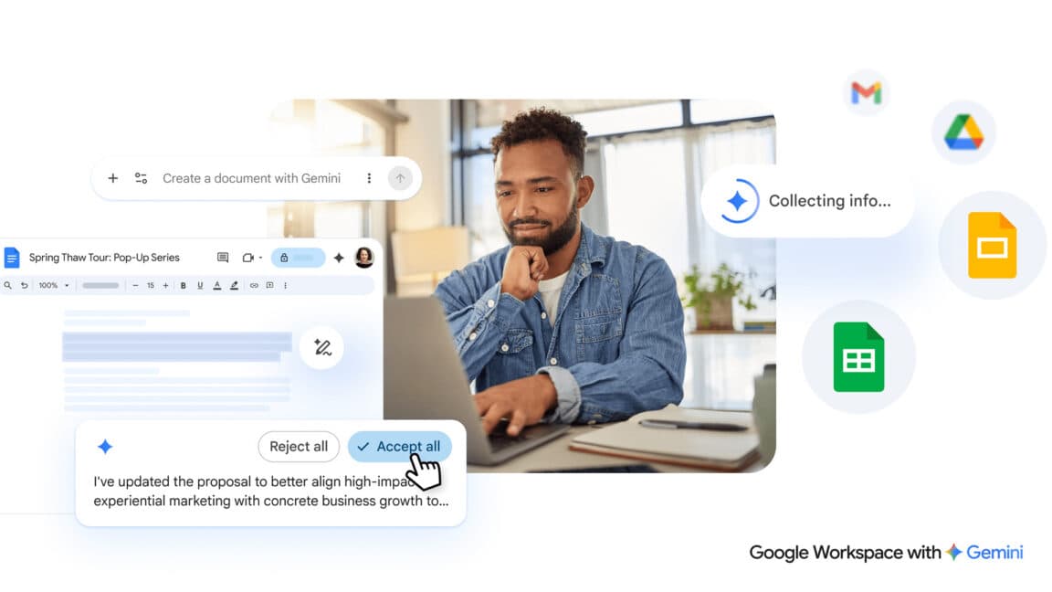 Gemini, yenilenen doküman oluşturma ve düzenleme özelliğiyle Google Workspace'in derinliklerine iniyor
