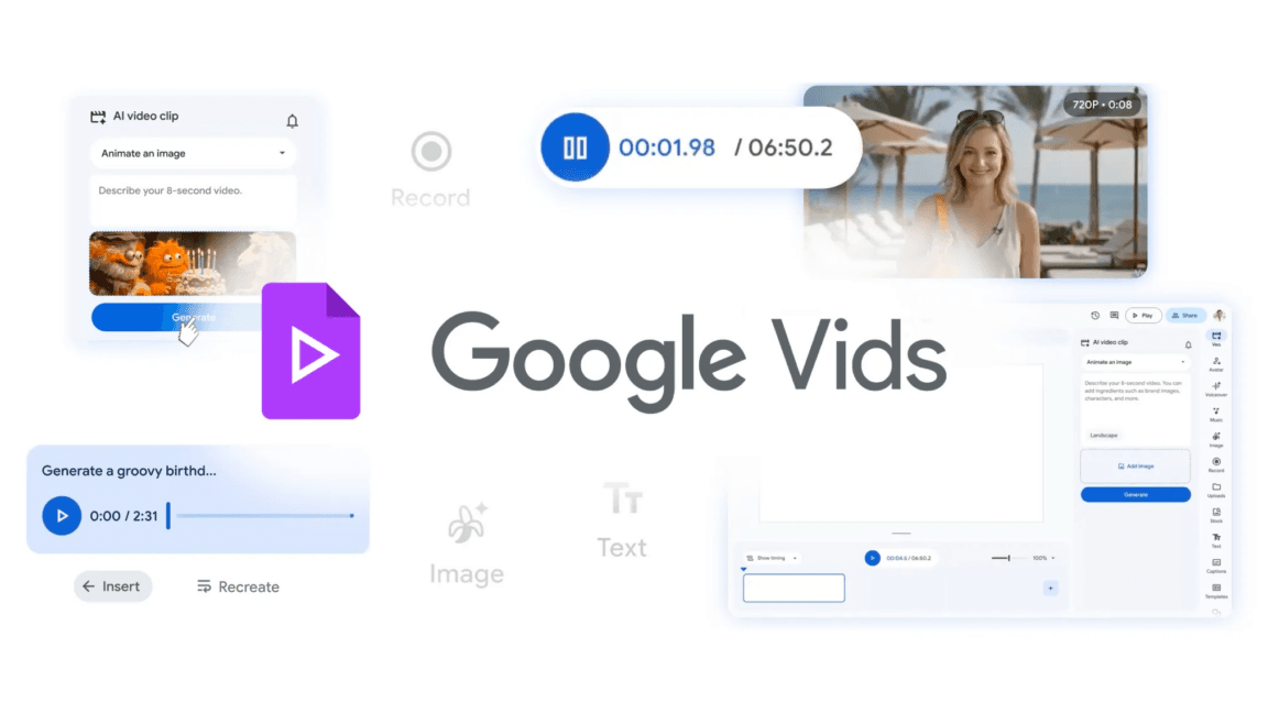 Google Vids, yönlendirilebilir yapay zeka avatarları olan Veo ve Lyria modelleri ile yapay zeka yükseltmesi alıyor