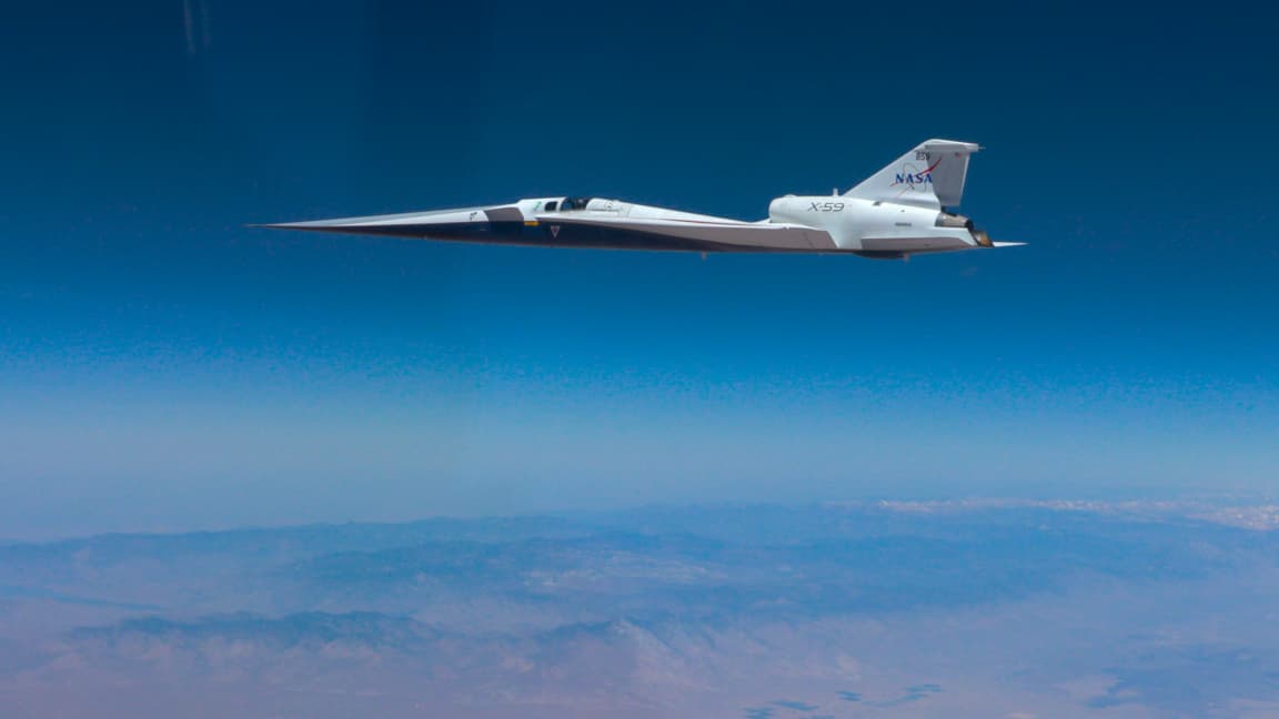 NASA'nın X -59 "frankenjet" i sonik patlama olmadan süpersonik uçuşu test ediyor