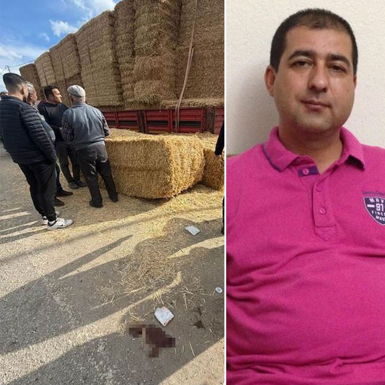 Yolda yürüyordu! Saman balyaları öldürdü!