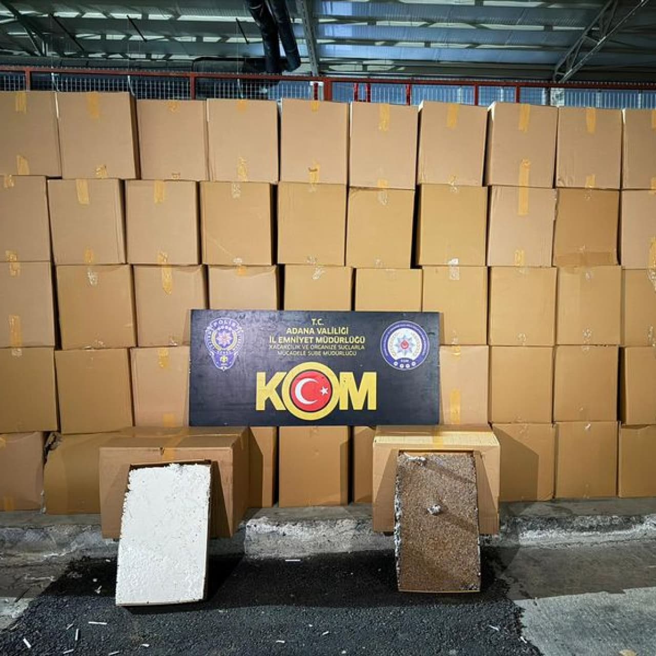 4 milyon 675 bin kaçak makaron ele geçirildi