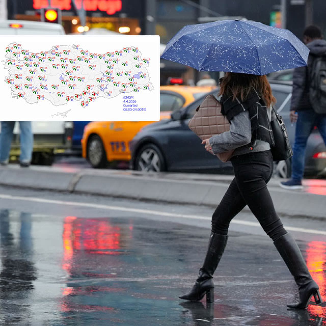 Meteoroloji saat verdi! 21 kent için "sarı" alarm! Tüm bölgeler yağışlı!