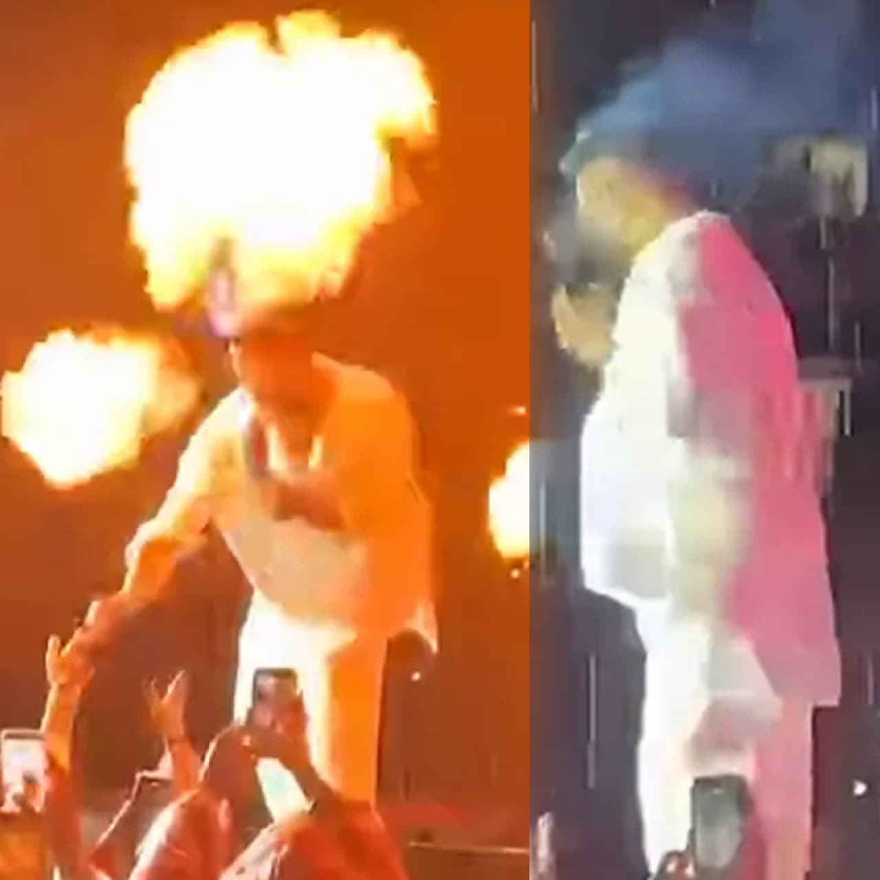 Konserde korkutan anlar