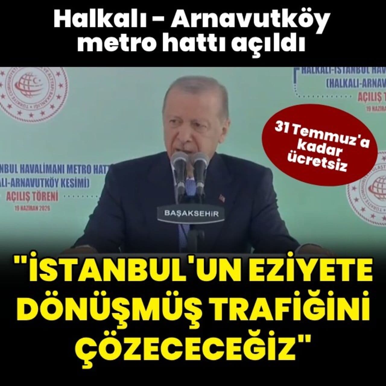 "İstanbul'un eziyete dönüşmüş trafiğini çözeceğiz"