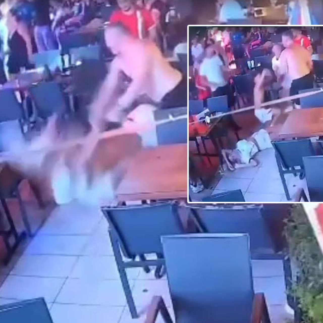 İngiliz çiftin kavgası görenleri şoke etti!