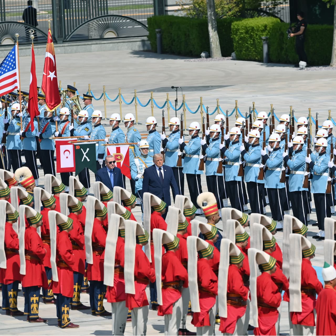 Dünya liderlerine 'Yeniçeri'li tören
