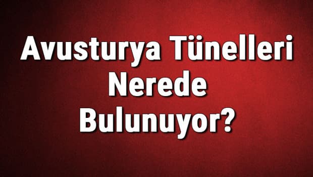 Avusturya Tünelleri Nerede Bulunuyor? Tünel Geçiş Ücretleri (Fiyatları) Kaç Para?