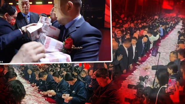 Ziyafet masasında 26 milyon dolarlık ikramiye: Çinli firmanın çalışanları 'Neden altın dağıtmıyorsunuz?' diye soruyormuş