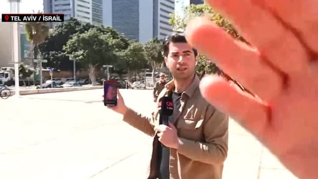 CNN Türk canlı yayını Tel Aviv'de İsrailli askerlerin müdahalesiyle engellendi