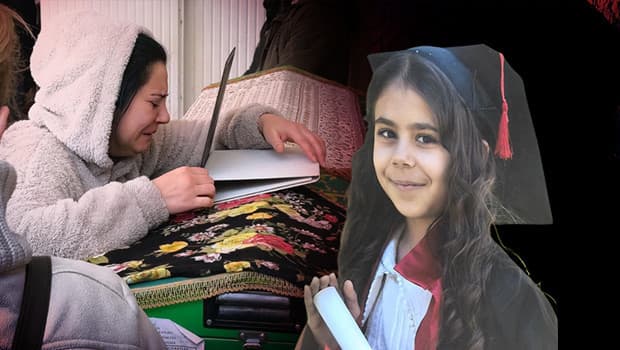 El freni çekilmeyen araç küçük Öykü'yü hayattan kopardı: Anne, tabuta sarılıp gözyaşlarına boğuldu