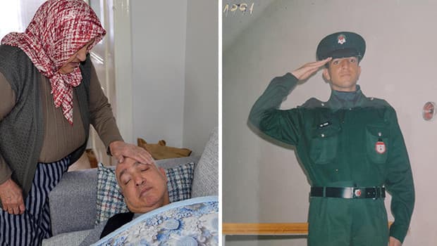 Polis memuruyken engelli kalan oğluna 22 yıldır bakıyor: Gelini bu sözlerle bakmaktan vazgeçmiş | 'Üzülmesin diye yanında ağlamam'