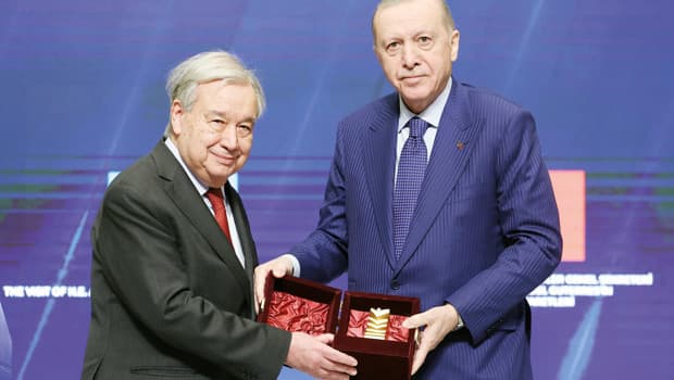 BM Genel Sekreteri Guterres’e Atatürk ödülü