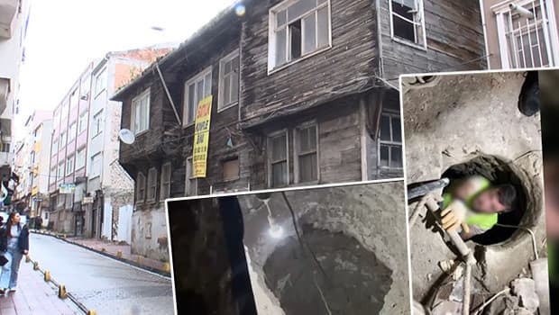 Fatih'te define bulmak için 5.5 metre kazdılar: Suçüstü yakalandılar! 'Dışarıdan kilit açılıyor ve içeridekiler dışarı çıkıyor'