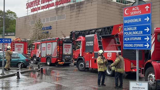 İstanbul'daki hastanede yangın: Hastalar tahliye edildi