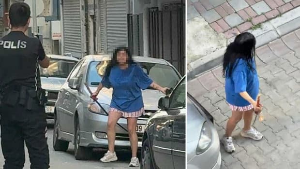 Aydın'da korku dolu anlar! Kılıçla kendisine ve ailesine zarar verdi, biber gazıyla etkisiz hale getirildi