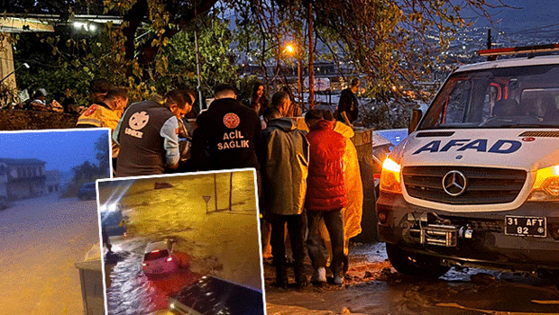 Hatay'da şiddetli sağanak hayatı felç etti! Köprü çöktü ve araçlar sürüklendi: 1 ölü, 3 yaralı