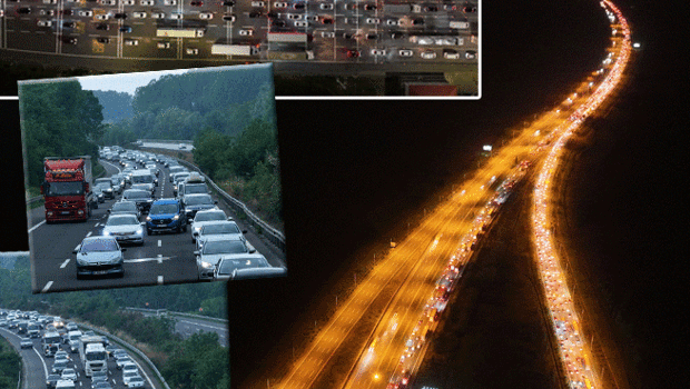Bayram trafiği başladı! Geceden uzun kuyruklar oluştu