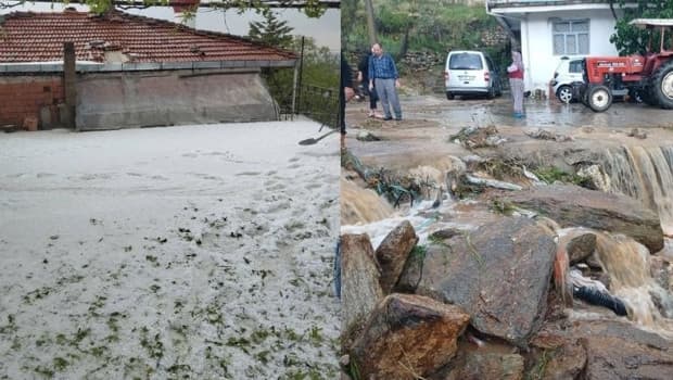 Meteoroloji uyarmıştı... Bazı yerlerde hayat durma noktasına geldi, sağanak ve dolu bir çok ili vurdu