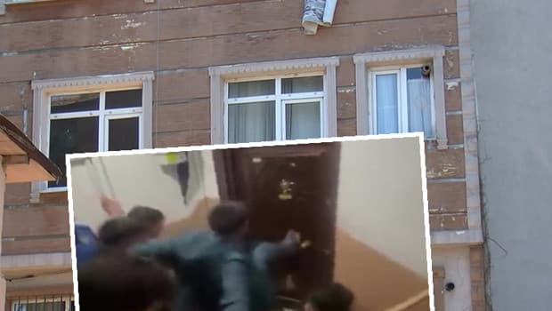 Fatih'te evlat kabusu: Mahalleli kapıyı tekmeleyerek içeri girmeye çalıştı