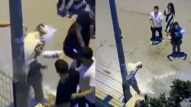 Sokakta işkence… Direğine bağlayıp, üzerine un ve sıvı yağ döktüler