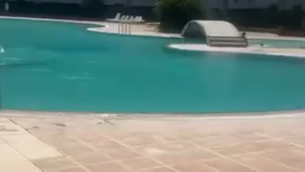 Mersin'de haşema ile havuza alınmama iddiası! Site görevlisi tutuklandı