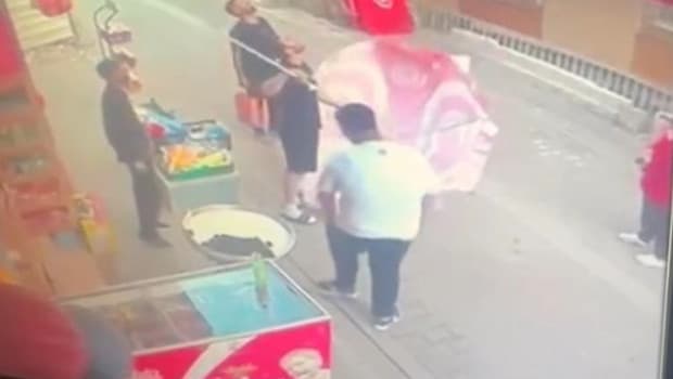İstanbul’da ilginç olay! 8'inci kattan düşen yavru kediyi şemsiyeyle kurtardılar