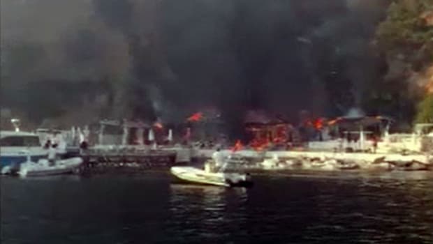 Son dakika... Büyükada'da plajda yangın paniği