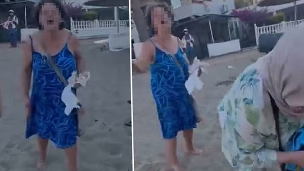 Plajda sözlü saldırı olayında yeni gelişme: Tutuklama talebiyle adliyeye sevk edildi