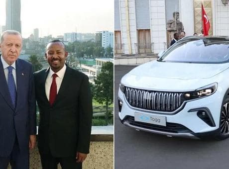 Cumhurbaşkanı Erdoğan Etiyopya Başbakanı Ahmed'e TOGG hediye etti
