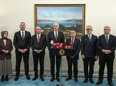TBMM Başkanı Kurtulmuş, siyasi parti gruplarına yaptığı ziyaretleri AK Parti ile sonlandırdı