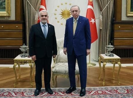 Cumhurbaşkanı Erdoğan, HÜDA PAR Genel Başkanı Yapıcıoğlu'nu kabul etti