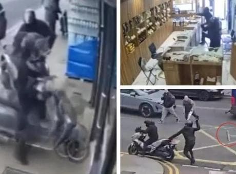 Son dakika...Londra’da Türk kuyumcusuna 'pala ve balyozlu' baskın! Soygunculara süpürgeli müdahale