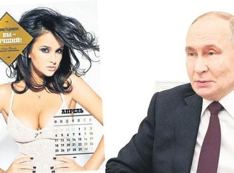 ‘Putin’in sarayında bir takvim güzeli’