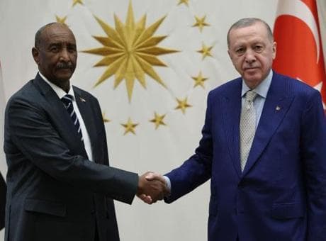 Cumhurbaşkanı Erdoğan, Abdulfettah el-Burhan ile görüştü