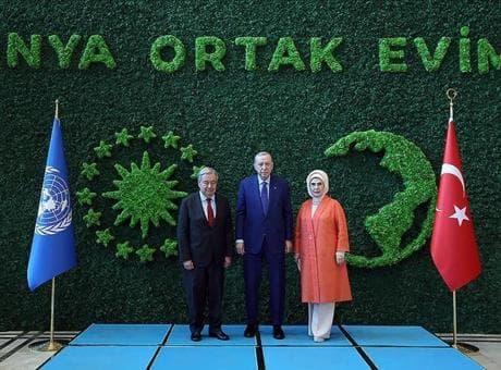 Emine Erdoğan'dan BM Genel Sekreteri Guterres'e verilen ödüle ilişkin videolu paylaşım