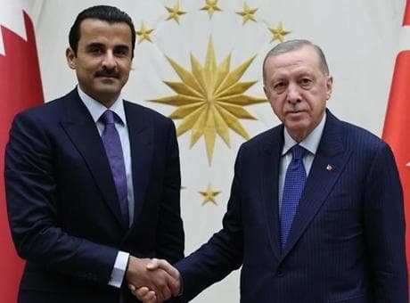 Cumhurbaşkanı Erdoğan, Katar Emiri Al Sani ile görüştü