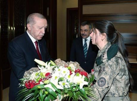 Cumhurbaşkanı Erdoğan, Polis Haftası’nda Bakan Çiftçi ve heyetini kabul etti