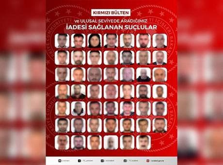 27'si kırmızı bültenle aranıyordu! 48 suçlu Türkiye’ye getirildi