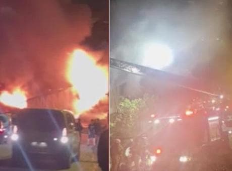 Arnavutköy'de fabrikada başlayan yangın çevredeki yapılara sıçradı! Ekiplerin müdahalesi sürüyor