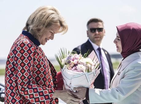 Belçika Kraliçesi Mathilde İstanbul’da! 428 kişilik heyet Türkiye’ye indi