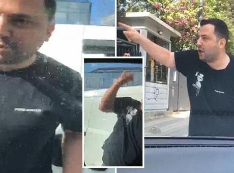Üsküdar’da 'maganda' dehşeti! Aracın önünü kesti, camı yumruklayıp 'Karakola gel' diye bağırdı