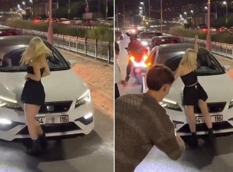 Trafikteki şovun bedeli ağır oldu! Kimliği tespit edildi