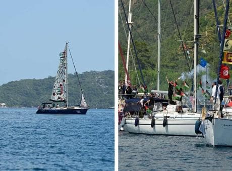 Küresel Sumud Filosu Türkiye'den yola çıktı! Marmaris'ten Gazze'ye...