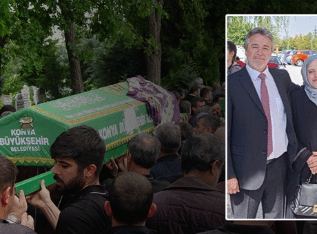 Konya’daki aile faciasında kahreden veda! Oğulları tarafından öldürülen çift toprağa verildi