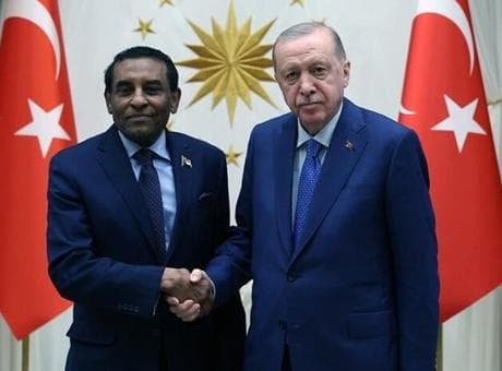 Cumhurbaşkanı Erdoğan, Sudan Başbakanı İdris'i kabul etti