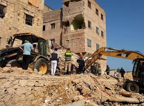 Fas'ta korkunç olay! Dört katlı bina çöktü, çok sayıda ölü var