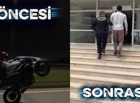 Sosyal medyada paylaşınca yakayı ele verdi! Tek teker şovunun faturası ağır oldu