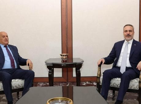 Dışişleri Bakanı Hakan Fidan, Fetih Genel Sekreteri Cibril Rajub'u kabul etti