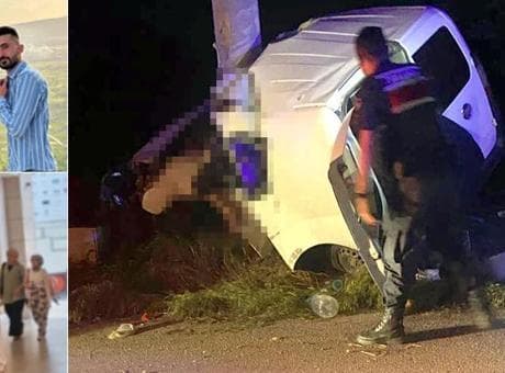 Bayram dönüşü acı haber: Kontrolden çıkan araç direğe çarptı, 2 ölü, 2 yaralı