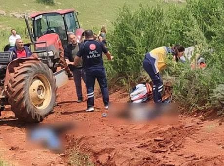 Dinar'daki traktör kazasında kahreden son! Baba ile oğlu öldü